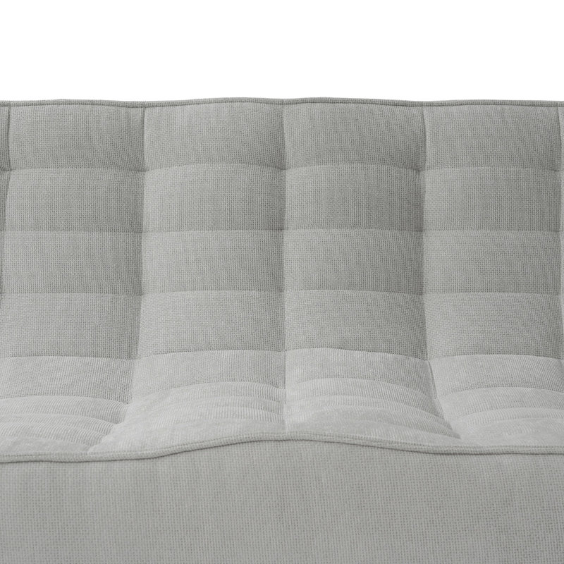 Causeuse à 2 places gris clair chenille et confortable