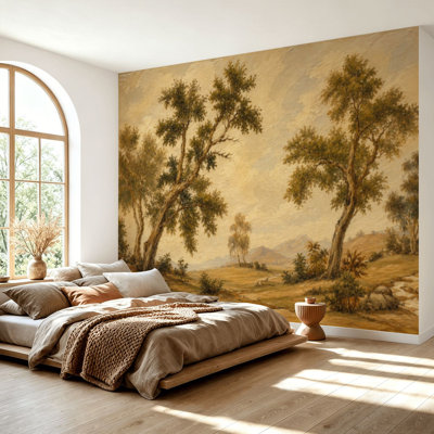 Papier peint adhésif auto-adhésif moderne pour la chambre à coucher L 69 po x l 96 po Peel and Stick