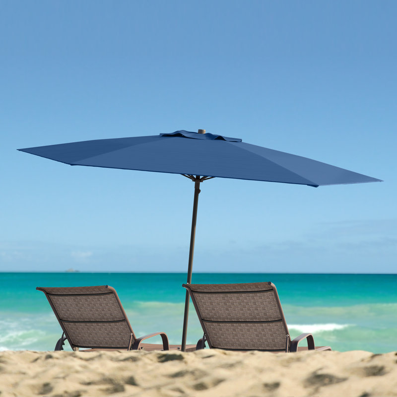 Parasol de plage 7,5 pi Brennen, Bleu de cobalt