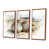 Toile avec cadre flottant brun