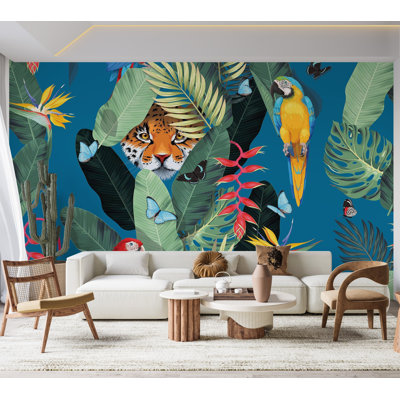 Premium Wallpaper Wall Mural - Jungle Tiger
