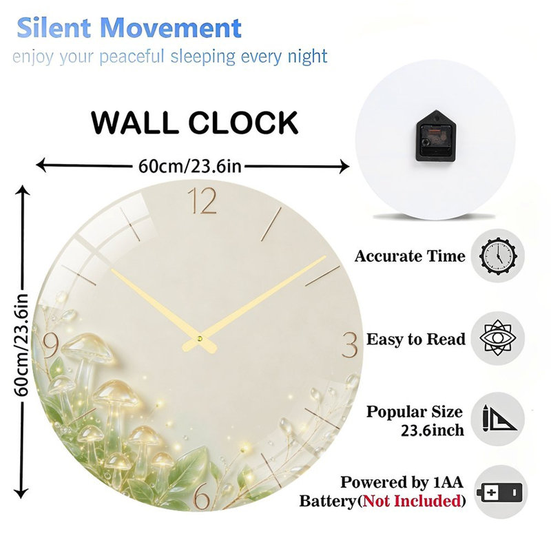 Horloge murale 24 po
