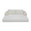 Canapé-lit convertible 2-en-1 pliant, canapé-lit en velours côtelé moderne avec 2 * coussins, canapé-lit modulaire sans dossier avec lit escamotable Futon et canapé-lit pliant pour le salon beige-1407230454-1407230450