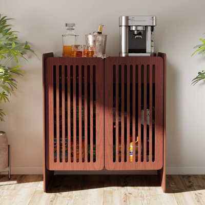 Sideboard Buffet Cabinet With 2 Shutter Doors, Drawers And Storage Space by Ebern Designs