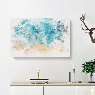 Busy Beach In Brazil - Wrapped Canvas