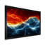 Fire and Ice Fractal Lightning - reproduction d'art sur toile encadrée-921062261-921062260