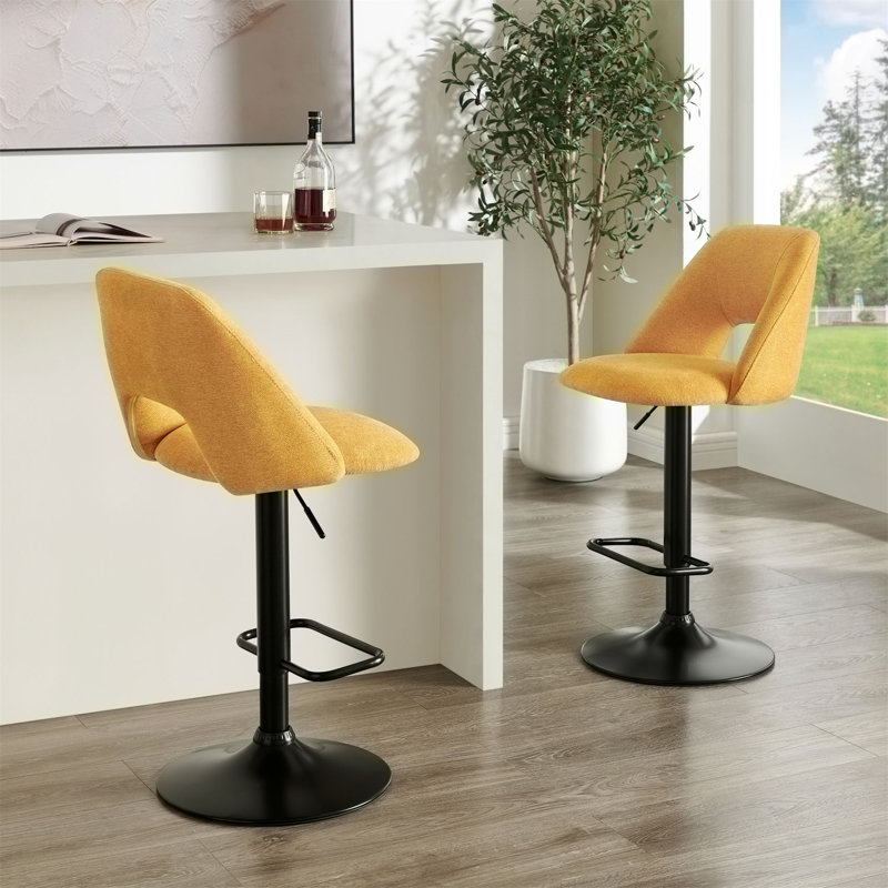 Adjustable Swivel Barstool Set of 2