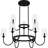 Amandah 9-Light Matte Black Chandelier