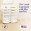 Tour de rangement moyenne en plastique transparent 4 tiroirs Homz, cadre blanc (paquet de 2)-266831826-180954290