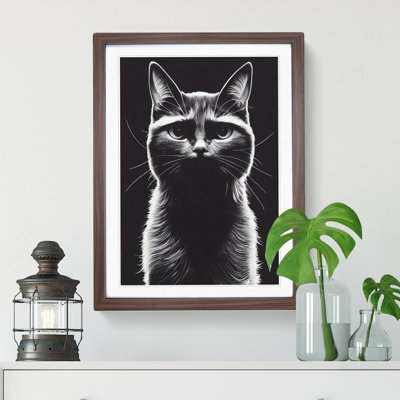 Striking Cat - Framed Print