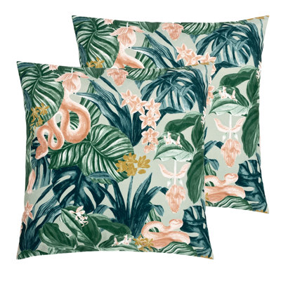 Indoor / Outdoor Floral Square Cushion