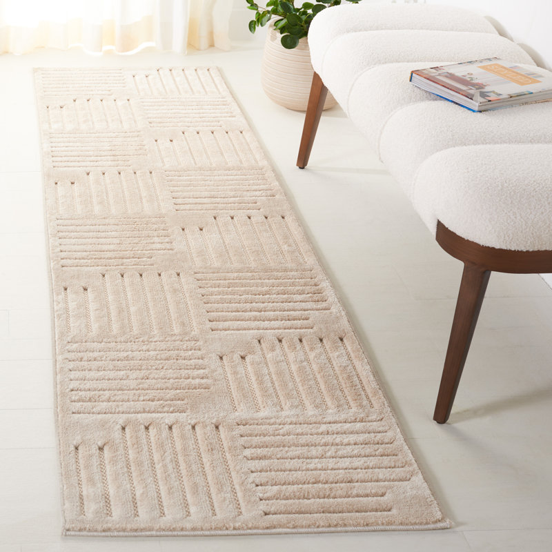 Kadynce Performance Geometric Rug, Runner 2'2" x 8'