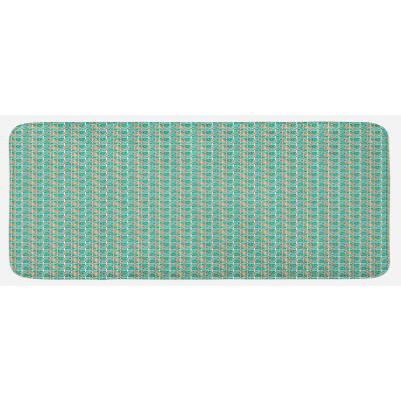 Eclectic Synthetic Kitchen Mat