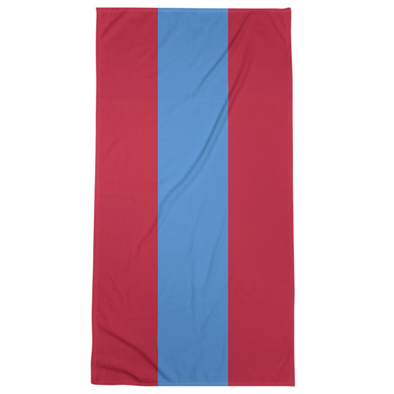 Microfiber Bath Towel, Tennessee Red Football Sky Blue/Red
