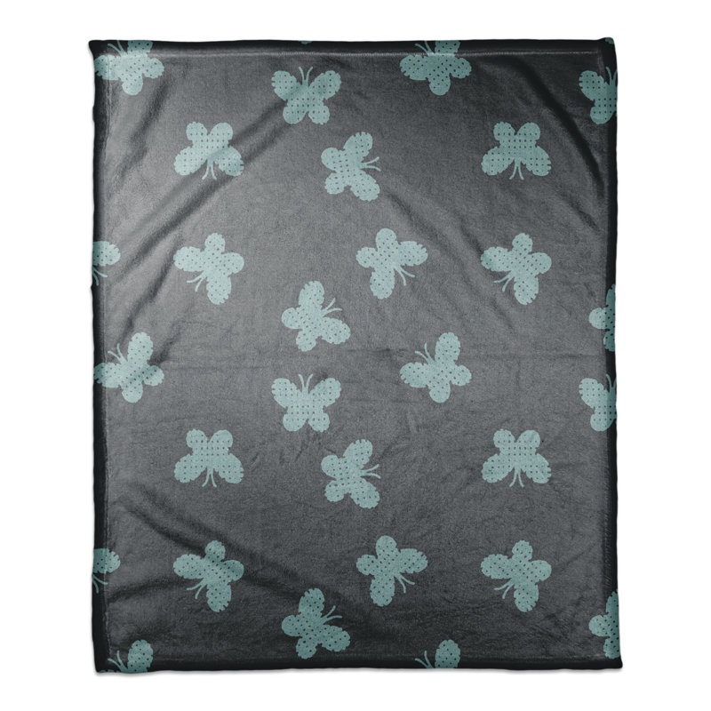 Hand Woven Throw Blanket, Blue
