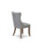 7-Pc Mid Century Dining Set Consist a Table and 6 Light Gray Polyester fabric Upholstered Chairs with Button-Tufted Back, Antique Walnut-1496369358-1496369330-1507474120