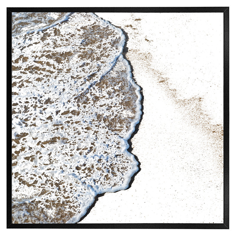 Cullinan Beach Tide - Single Picture Frame Print, Black Framed, 51cm H x 51cm W x 4cm D