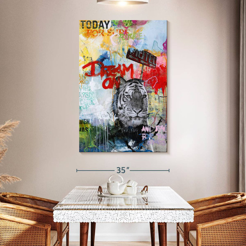 Brampt Tiger King, 51" H x 34" W