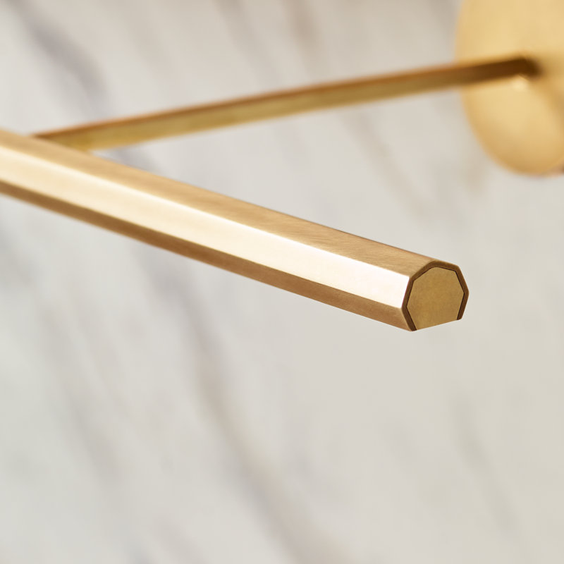 Plural Dimmable LED Wall Mounted Picture Light, Natural Brass