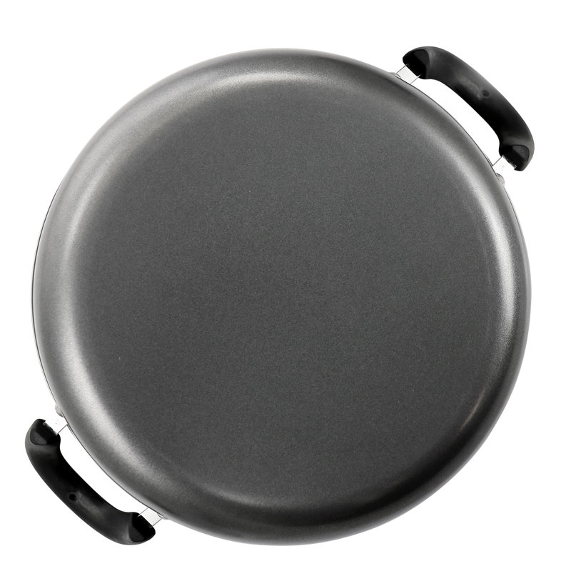 Poêle à frire antiadhésive en aluminium 12 po avec couvercle Gibson