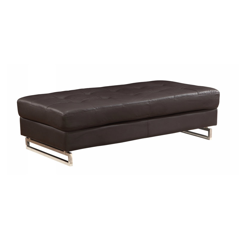 Repose-pieds Strissel, Similicuir brun