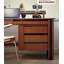 Bureau classique en bois massif avec bibliothèque-1527202991