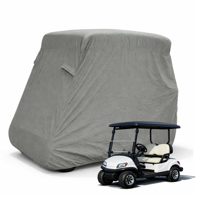 Housse de rangement pour voiturette de golf 2 places pour toit 58 po, compatible avec EZGO Club Car, gris, Gris