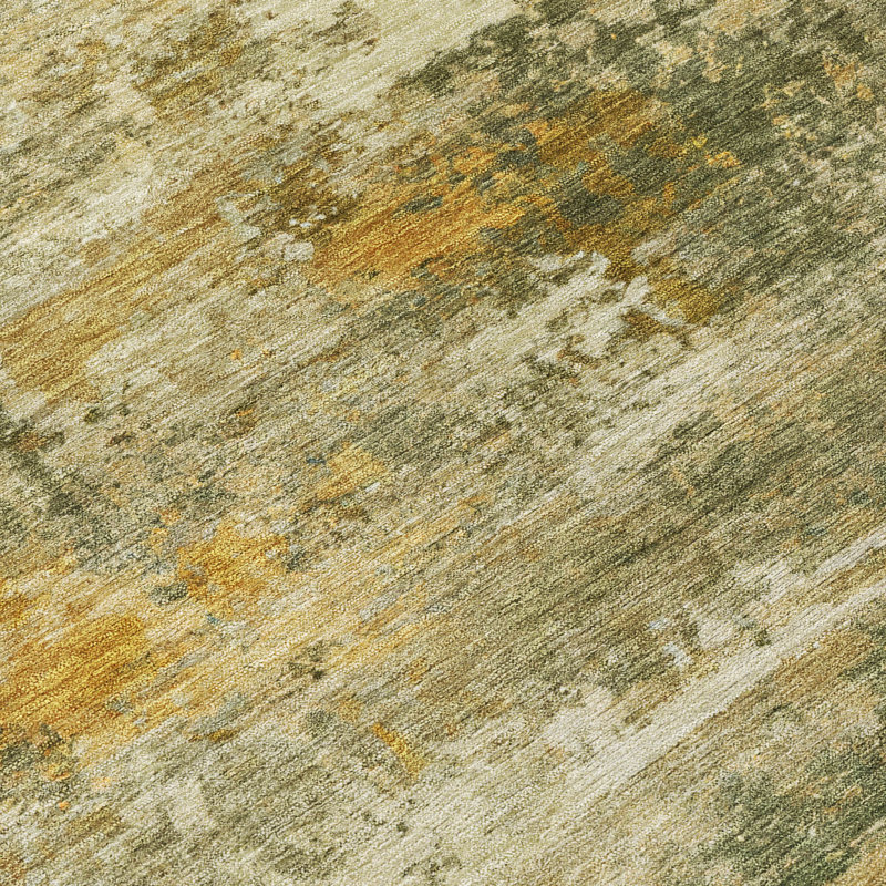 Machine Washable Indoor/Outdoor Earleville ACN2368 Abstract Rug, Rectangle 3' x 5'