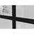 72" High Shower Screen, 34" Wide, Black, Tempered Glass, Support Bar Stable Frame