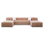 Luxueux canapé d'angle en chenille pour une détente et un style ultimes-1838933960