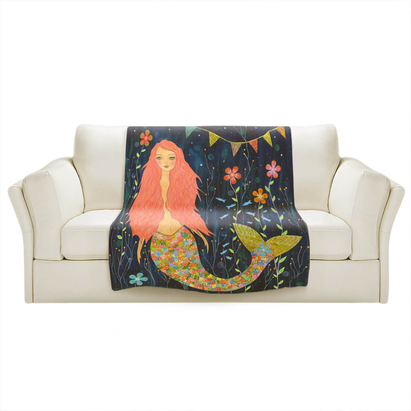 Hand Woven Throw Blanket, 51" W x 60" L