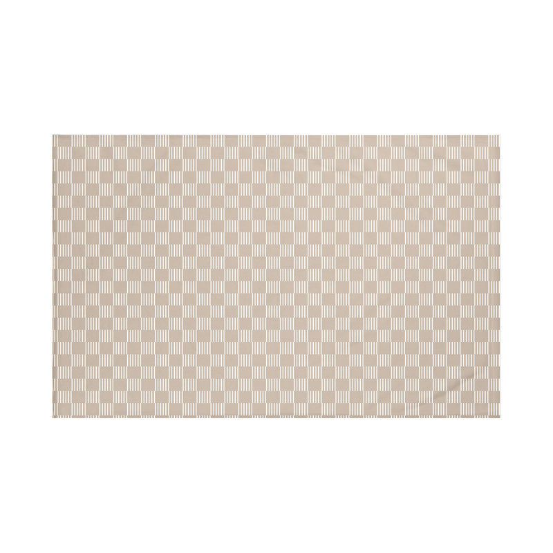 Read Between The Lines Throw Blanket, 60" L x 50" W, Flax