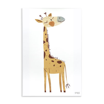 Joyeuse girafe, clin d'œil, art mural par Roozbeh Bahramali