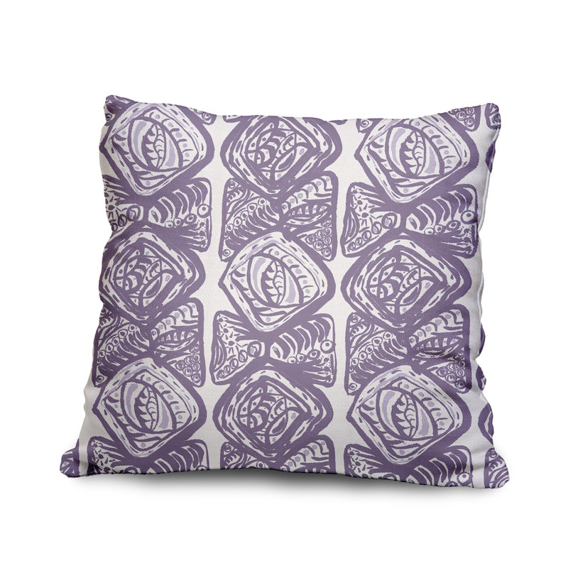 Housse de coussin carrée extérieure/insert, 20 po X 20 po, Violet