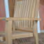 Chaise de patio empilable en teck Vassallo