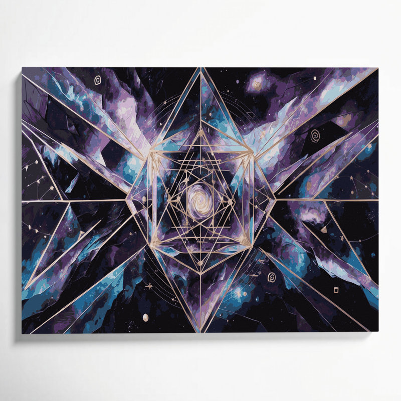 Art mural sur toile mauve, H 11 po x l 14 po