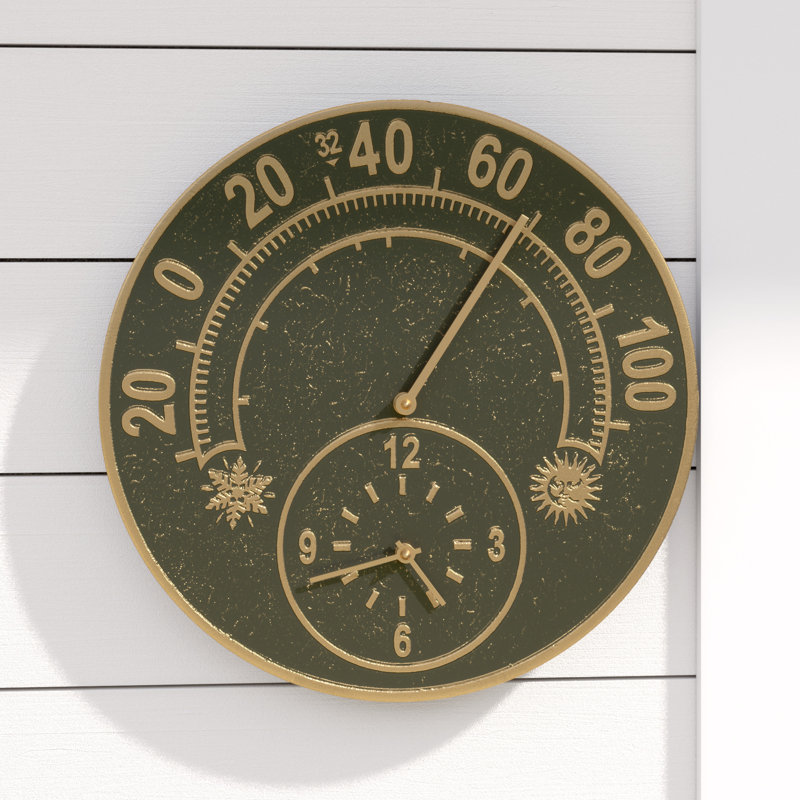 Haines Changing Seasons Thermometer Clock
