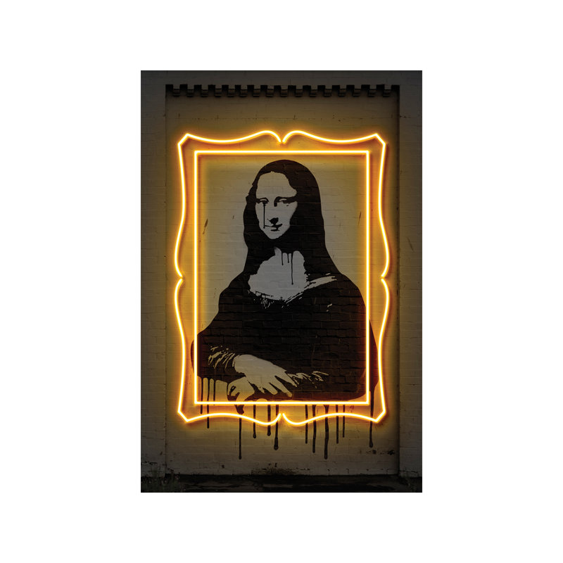 Mona Lisa by Octavian Mielu - Wrapped Canvas Print, 101.6 cm H x 66.04 cm W x 1.91 cm D