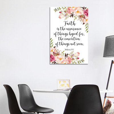 Hebrews 11:1 - Print on Canvas