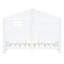 Lit simple avec tablettes, toit captivant blanc et fenêtre-383713578