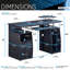 Bureau d'ordinateur complet avec rangement-1233128338