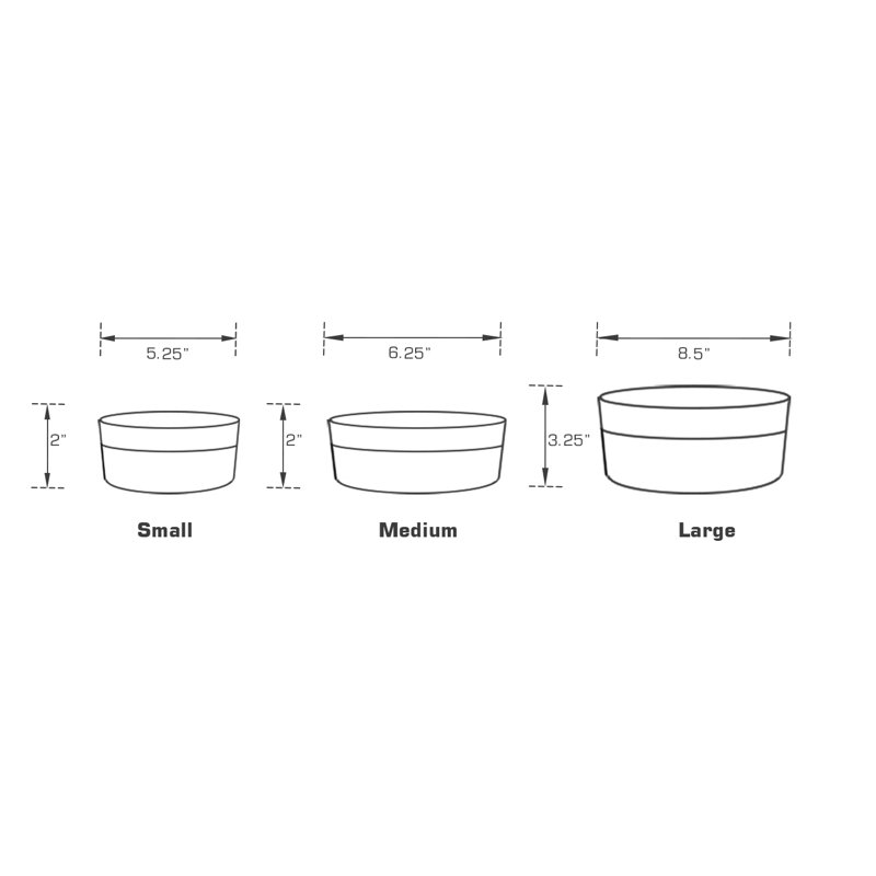 Bol pour animaux Classic Food, gris, Petit (2 tasses / 16 oz liquides)