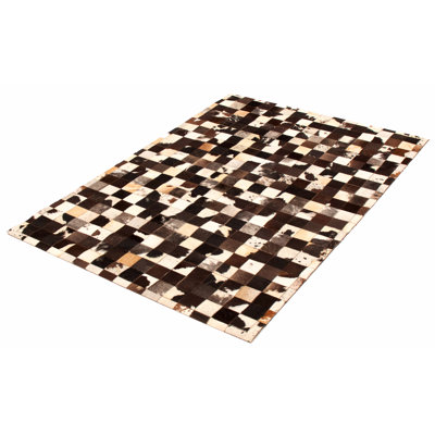 Larocco Cowhide Checkered Indoor Rug