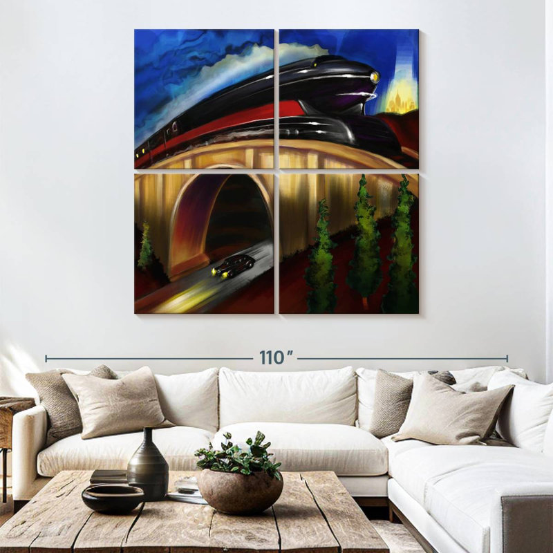 Mehar Highway Tunnel Under Railway, 74" H x 74" W