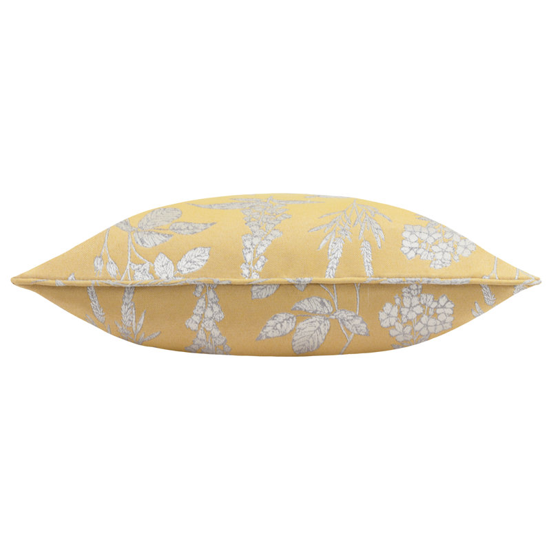 Sophia Floral Square Cushion, Gold