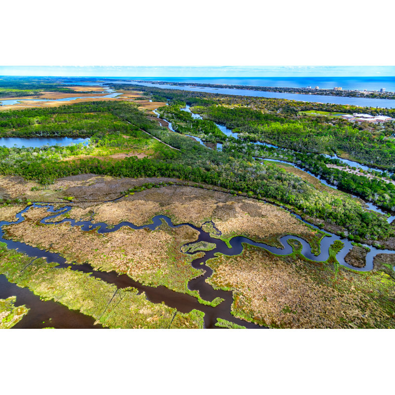 Florida Coastal Landscape - Wrapped Canvas Print, 30cm H x 46cm W x 3.8cm D