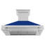 Hotte de cuisine en acier inoxydable ZLINE de 48 po avec poignée en acier inoxydable ZLINE-65821125