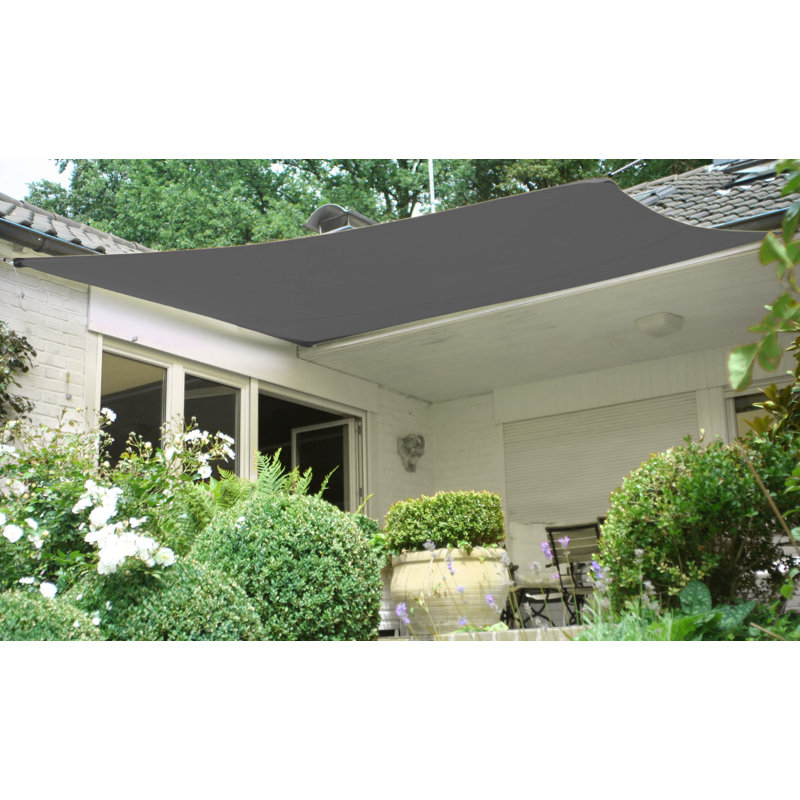 Naaman 4m x 3m Rectangular Shade Sail, Anthracite