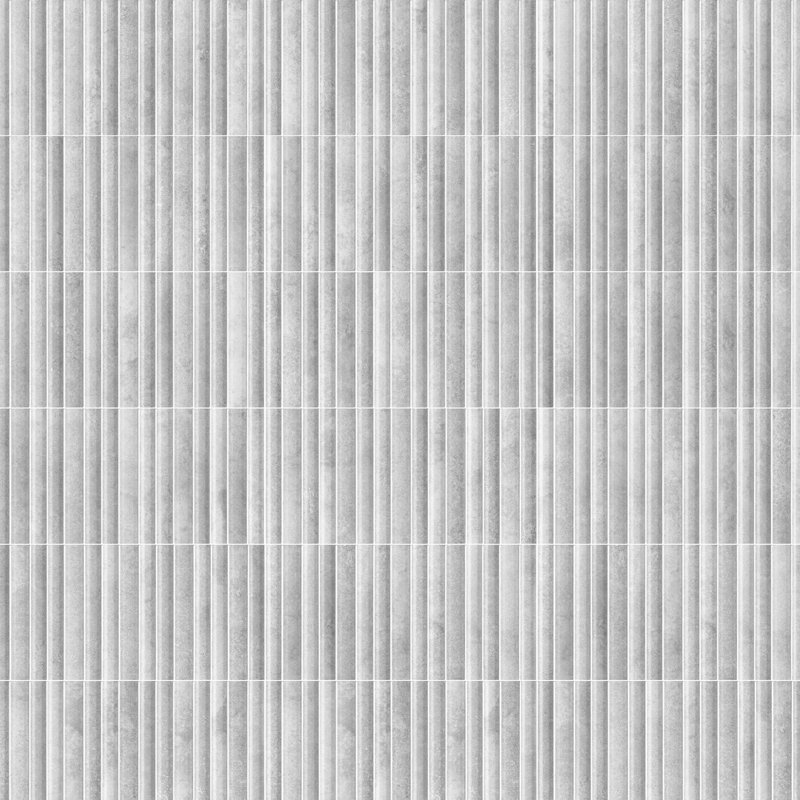 Rubik 5.88" x 11.75" Ceramic Patterned Tile, White