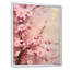 «Cherry Blossoms», collage rose foncé sur toile-1929721260-2125889839
